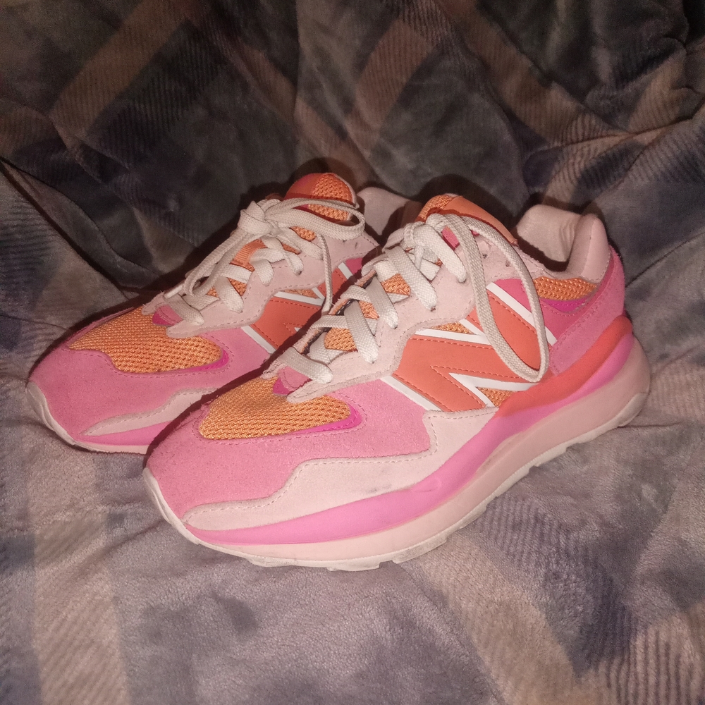 New Balance Valentine's Day Pink and Orange Sneakers